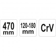 YATO Cheie carlig universala deschidere 120-180 mm..
